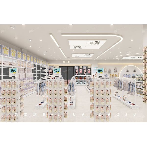 BBC008 Branding Baby Clothes Display Baby Shop Interior Design for Maternity Shop Display Furniture