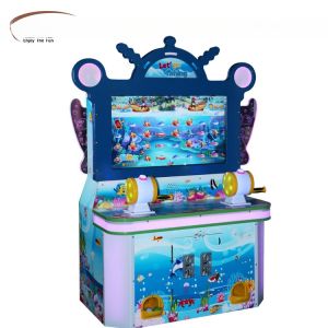 Shark Baby Kid Arcade Games Fishing Game Machine 58*63*117cm