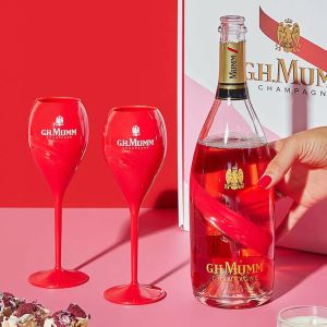 China G.H. Mumm Polycarbonate Tulip Champagne Glasses Flutes Limited Edition on sale