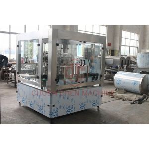 Juice Hot PET Bottle Filling Capping Labeling Machine / Plastic Bottling