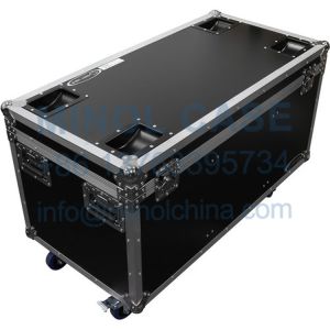 Flight Zone Utility Trunk Touring Case With Wheels Caster Stacking Plates And