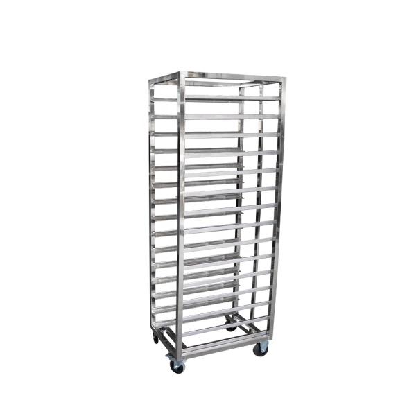 RK Bakeware China 15 Trays Stainless Steel Baking Tray Trolley Bread Oven Rack