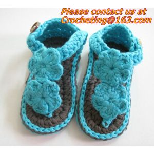 Slippers Baby crochet shoes crochet Cotton Crochet monkey Slippers Houseshoes