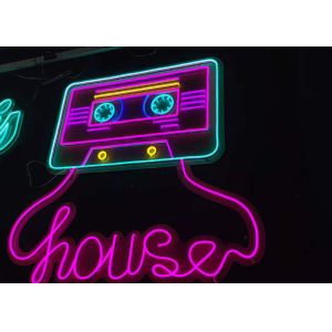 Transparent Acrylic 200cm EU Plug LED Neon Signs