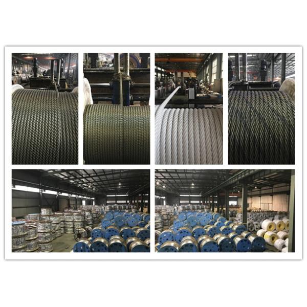 6*24 7FC 20mm Galvanized Steel Wire Rope for Trawl Fishing Hot DIP Surface Non-Alloy