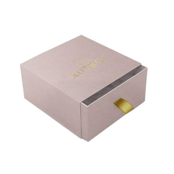 Buy Bulk Small Jewelry Shipping Boxes Sliding Drawer With Ribbon Pouch at wholesale prices