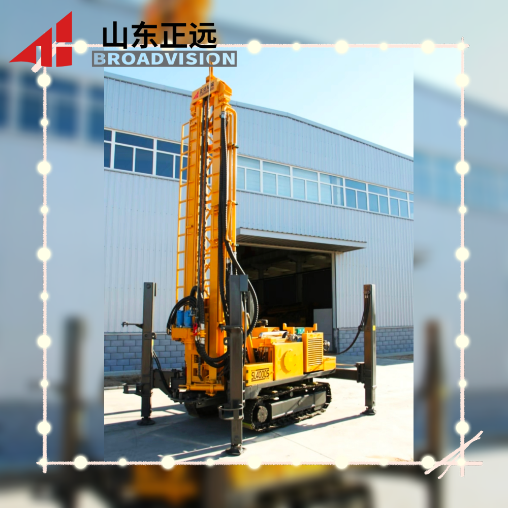 The fully hydraulic crawler-type water well drilling rig is suitable for various