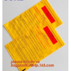 Laboratory Medical biohazard lab plastic specimen transport bag with double