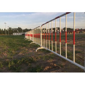 Powder Coating Crowd Control Barriers , Road Construction Barriers