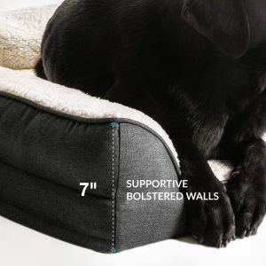SGS Memory Foam Dog Bed With Removable Washable Cover Polyester