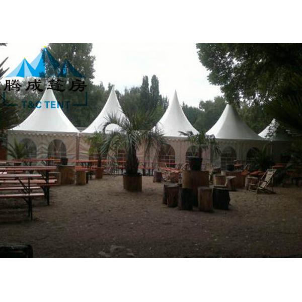 Outdoor Pagoda Shade Shelter Canopy Temperature Resistance For Backyard Parties