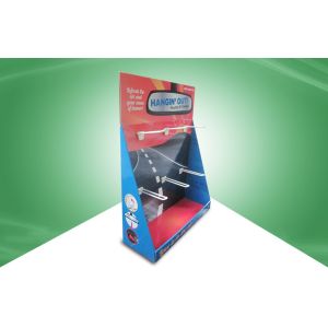 Custom Comodity Promotional Cardboard Countertop Display With Plastic Hook