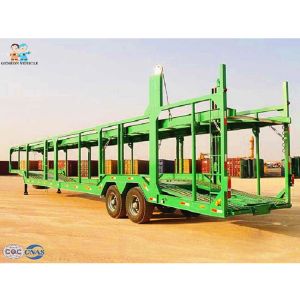 China Safe Half Hanging Lowboy Genron Semi Car Hauler Trailer on sale