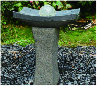Hexagon Base Natural Stone Fountains Outdoor For Lanscape Hand Carved