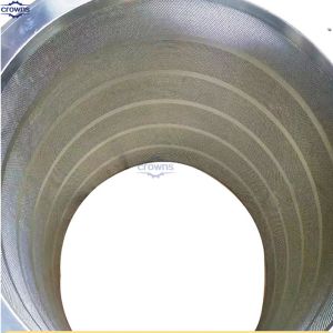 Paper pulping making equipment pressure screen spare parts screen basket