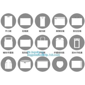 Pouch Slider plastic Zipper Folder PVC Clear cosmetic bag pencil pen packaging