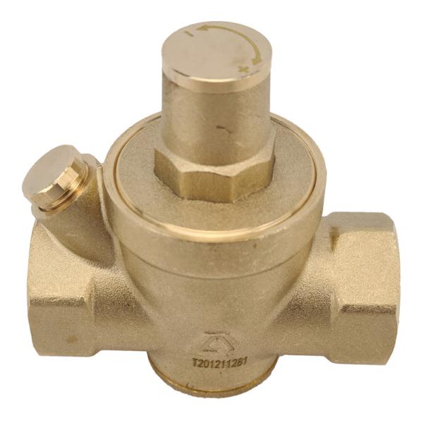 Adjustable Brass Pressure Reducing Valve, Pressure Relief Valve, With Gauge