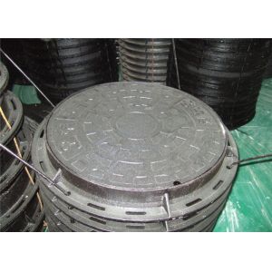 Construction Square Manhole Cover Ductile Iron Bitumen Painting Surface