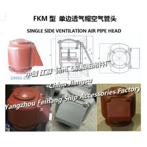 Basic parameters of marine FKM single-side venting air pipe head, single-side