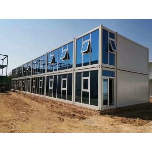 Waterproof Steel Tiny Prefab Flat Pack Container Homes Outside Prefabricated