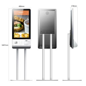 32'' Interactive Digital Signage , Restaurant Digital Signage With QR Code