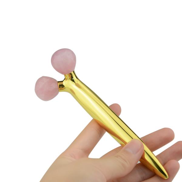 Y Type 3D Slimming Face Jade Rollers Two Balls