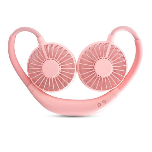 summer fan reduce heat 2022 Mini ABS 6hrs 1200mAh Hands Free Mini Neck Fan For Summer