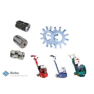 12 Teeth Scarifiers Steel Beam Flail Cutters , Concrete Milling Cutters