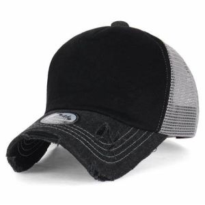 Custom Mesh Trucker Hats Running Sport Dry Fit Mesh Cap With Printing Logo