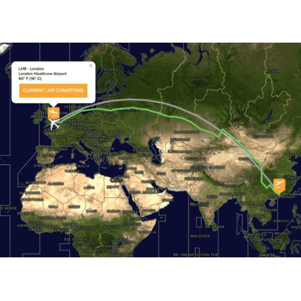 China Major Hubs International Air Freight Forwarders To Britain LHR Routes
