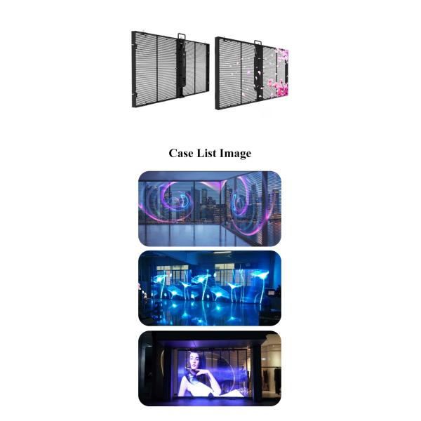 GC15-31W65T Grille Outdoor Transparent Led Video Wall Screen Wan