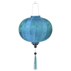 Quality Turquoise Round Silk Lanterns for sale