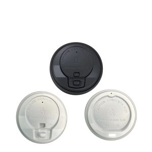 Environment Protection Biodegradable PLA Coffee Cup Lid Non Plastic Strawless