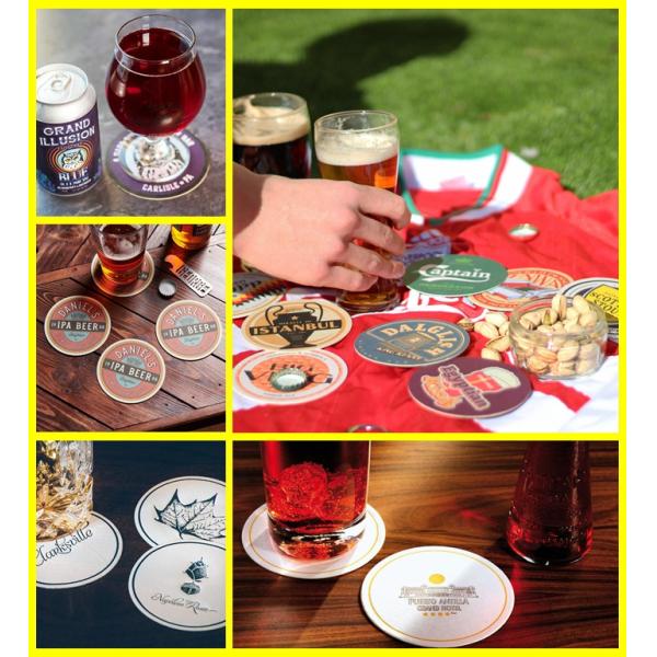 . 0.9mm Ivory White Beer Mat Board For Bar 450 x 630mm Two Side Uncoated