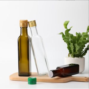 Brown Olive Oil Bottle 50ml 100ml 250ml Mini Glass Bottle For Hair Oil