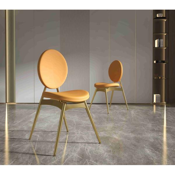 201 Stainless Steel Gold Collection luxury dining table 6 seater Shaped Base Living Room