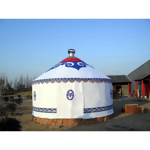 Long Life Span Modern Style Mongolian Canvas Yurt Tent , Mongolian Nomad Tent