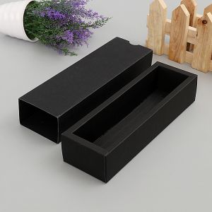 Black Kraft Box with a Cover Brown Cardboad Gift Boxes