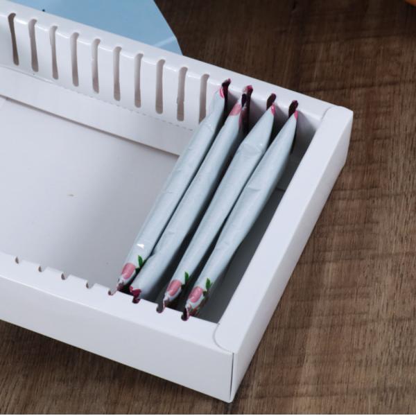 SGS Drawer Style Foldable 300gsm Ivory Board Box For Healthy Food