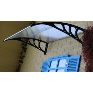 Stable Polycarbonate Window Awnings UV Protection High Class ABS Materials