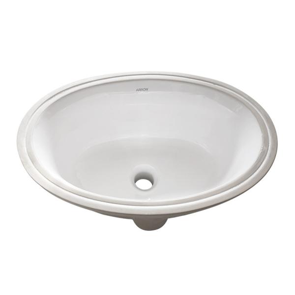Porcelain Bathroom Basin Modern Under Counter 522x361x231mm