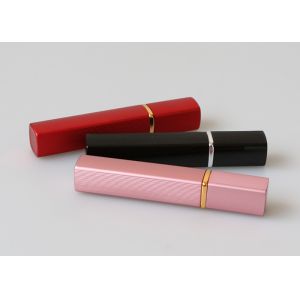 Pink Engraved Glass Travel Perfume Atomiser Bottles 12ml Rectangular Shape