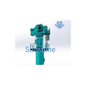 Electric Hydraulic Foldable Boom Marine Crane Installed On Multi Purpose Vessel