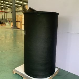 Chemical Resistant Gold Melting Crucible 150kg Cylindrical Graphite Container