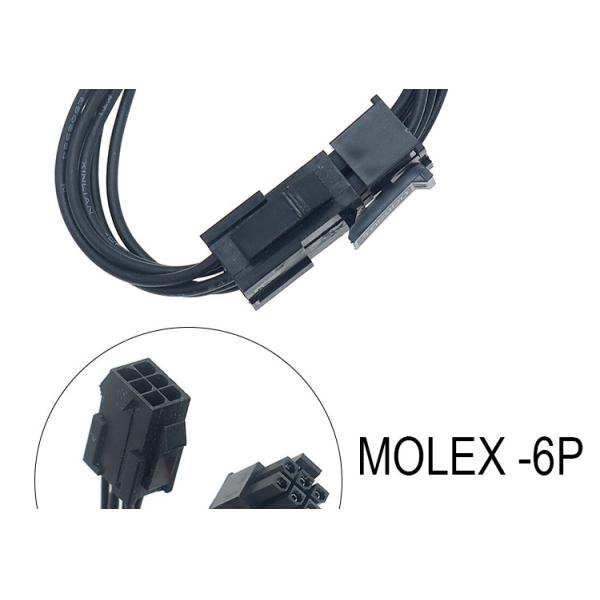 Custom Male to Female 4 6 8 Pin Molex Micro Fit 3.0 Connector Harness Cable