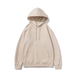 FODARLLOY Fashion Colors Beige Hoodie OEM Streetwear Essentials Oversize Unisex