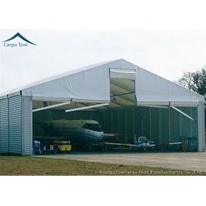 30m * 50m Helicopter Hangar / Fire Resistant And Durable Large Tents