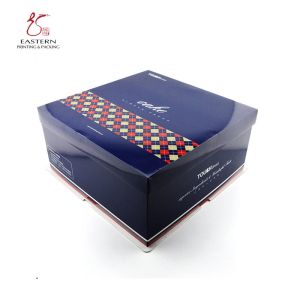 Colourful 350gsm Cardboard Personalised Cake Boxes , Pastry Packaging Box With