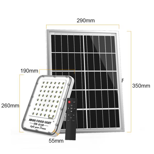 Solar Flood Light LED Outdoor Lighting 100W 200W 300W with Remote Control 180