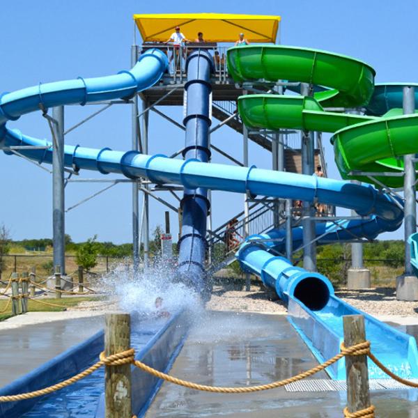 Buy Amusement Slide Park Swimming Pool Kids Adults Fiberglass Water Slide at wholesale prices